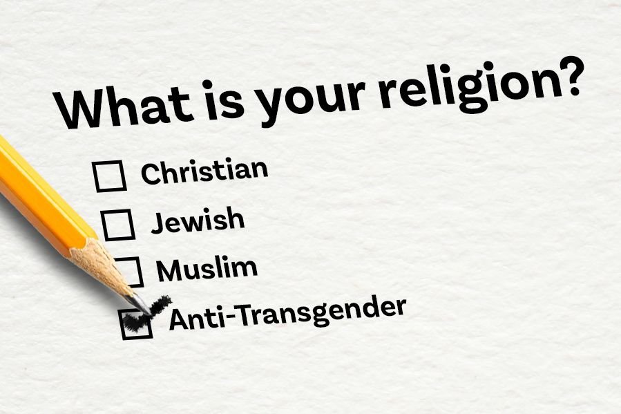 anti-transgender is picked as respondent's religion on census form