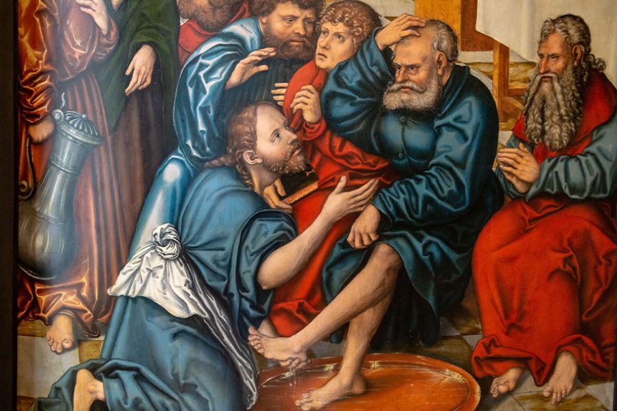 Jesus washing apostles feet