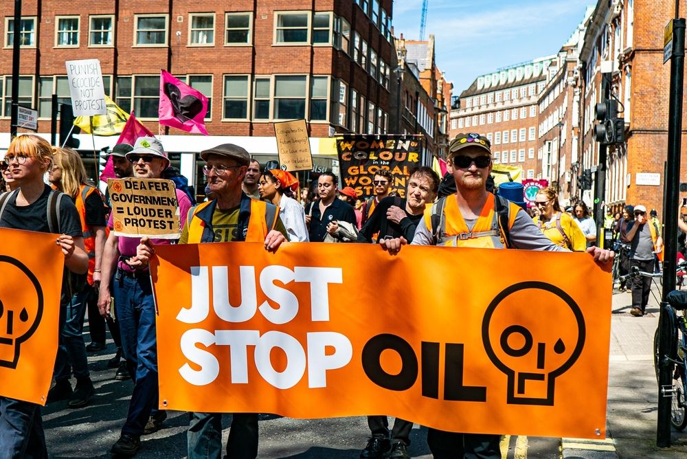 Just Stop Oil protesters march in London
