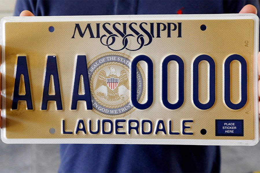 mississippi license plate