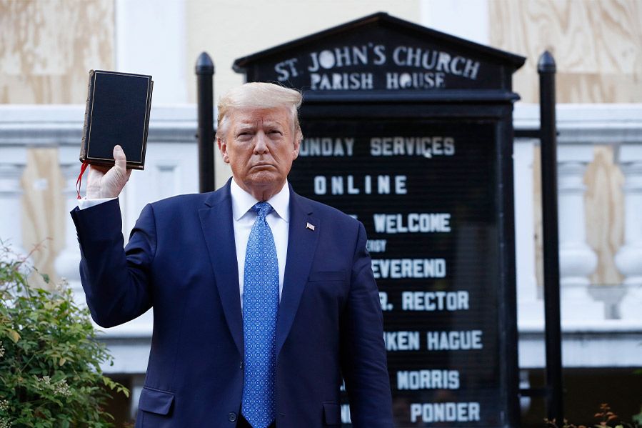 President Trump at St. Johns