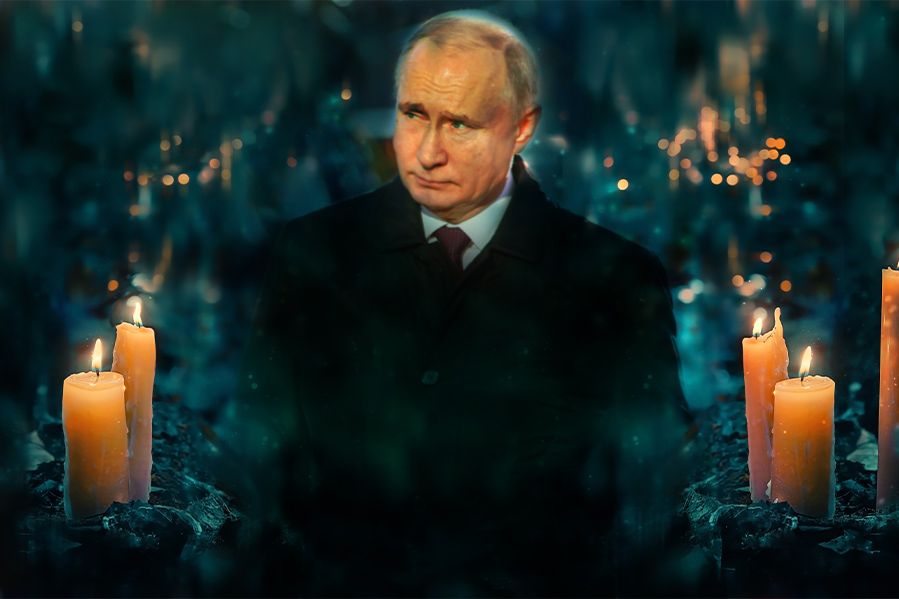 Putin being hexed in pagan ritual