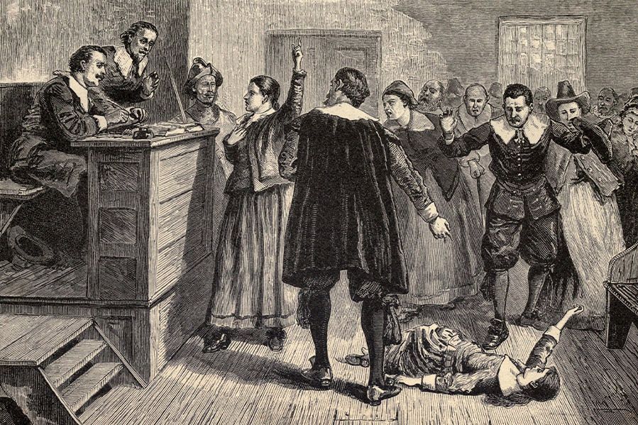 artistic depiction of salem witch trials