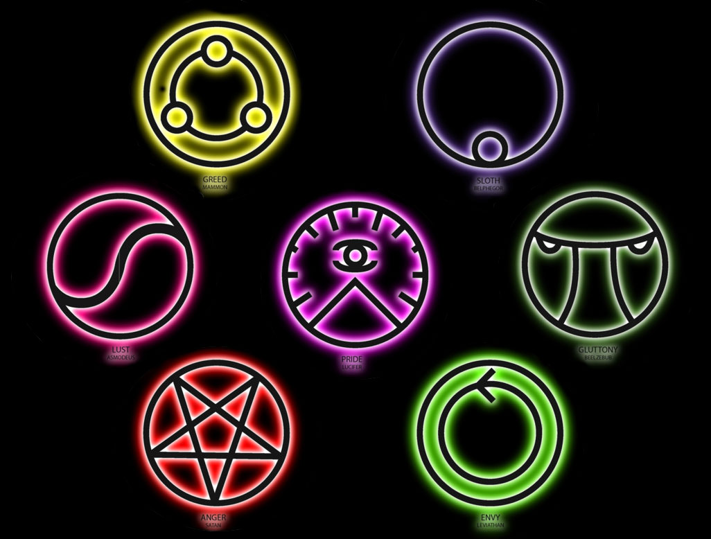 7 Deadly Sins Symbols