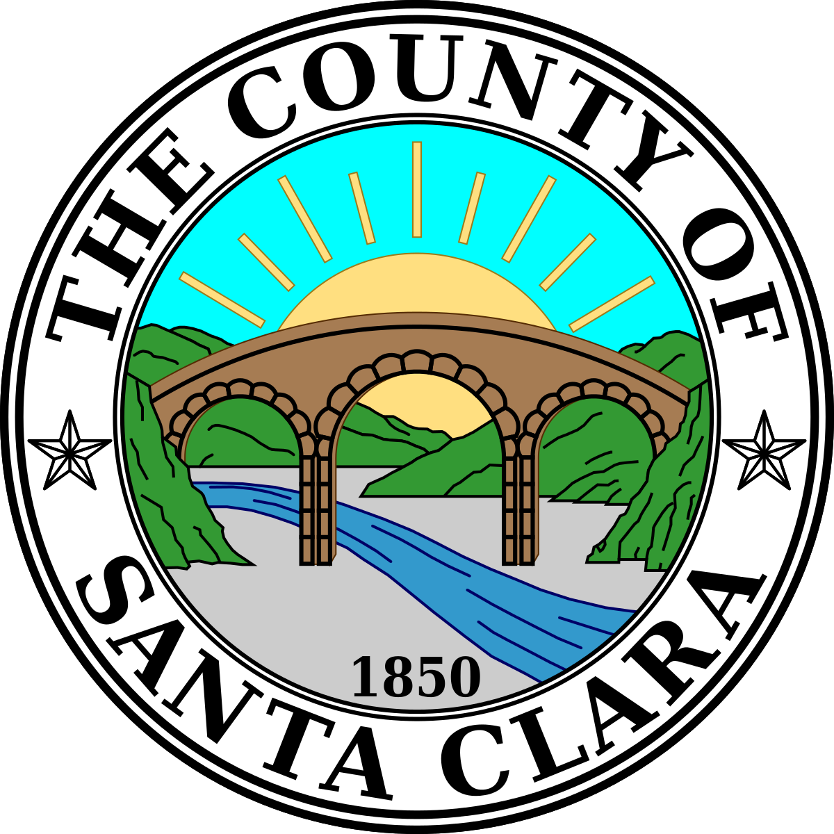 The seal for Santa Clara County, California.