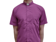 Purple Short-Sleeve Clergy Shirt