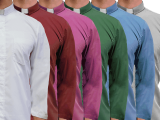 Long Sleeve Clergy Shirt - Color