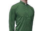 Long Sleeve Clergy Shirt Green