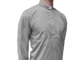 Long Sleeve Clergy Shirt Grey
