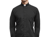 Made exclusively by the ULC, this black long sleeve clergy shirt will help to elevate your appearance when officiating weddings, funerals, and more.