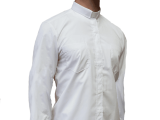 Long Sleeve Clergy Shirt White