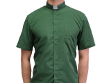 Green Short-Sleeve Clergy Shirt