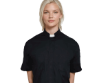 Black Short-Sleeve Clergy Shirt