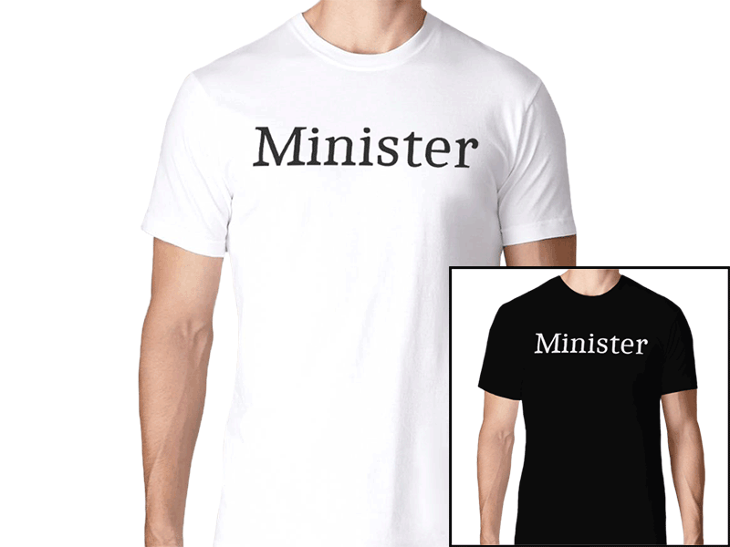 minister white shirt online